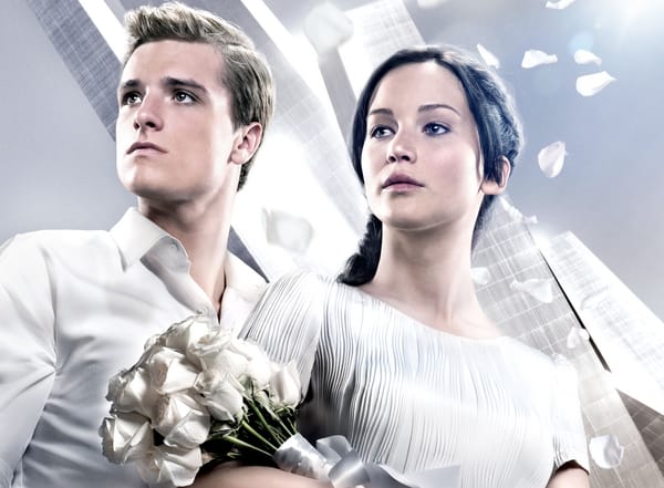 Обои The Hunger Games, актер, Katniss Everdeen, фильм, Дженнифер Лоуренс, актриса, Джош Хатчерсон, Пит Мелларк, Голодные игры, розы, девушка, Jennifer Lawrence, И вспыхнет пламя, Peeta Mellark, парень, Josh Hutcherson, Catching Fire, Китнисс Эвердин