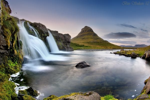Обои Исландия, Kirkjufell, вулкан, гора, By معضاد