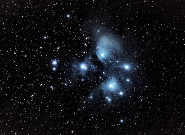 Обои звёздное скопление, в созвездии Тельца, Плеяды, M45
