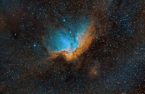 Обои Wizard Nebula, NGC 7380, в созвездии, рассеянное скопление, Цефей