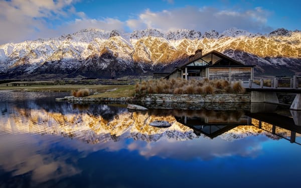 Обои Queenstown, Новая Зеландия, Куинстаун, New Zealand, Lake Wakatipu, отражение, горы, озеро Уакатипу