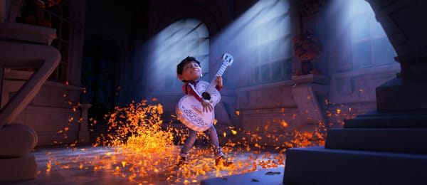 Обои cinema, animated movie, film, animated film, Gael García Bernal, boy, movie, flower, hana, guitar, Pixar, Coco