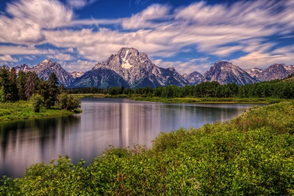 Обои Mount Moran, Wyoming, Grand Teton National Park, Гора Моран, река Снейк, Snake River, Вайоминг, Гранд-Титон