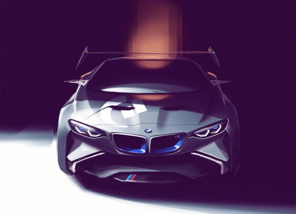 Обои BMW, арт, race car, Gran Turismo, Vision, front, Concept Car, рисунок