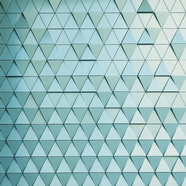 Обои triangle, steel, wall, design, texture, треугольник, abstract
