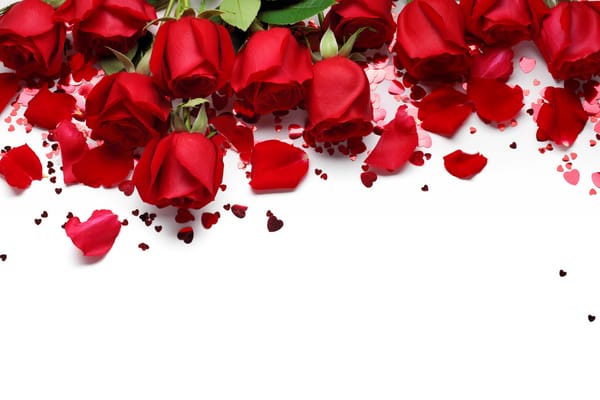 Обои сердечки, красные розы, roses, love, Valentine's Day, hearts, romantic, red, gift, flowers