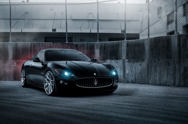 Обои GranTurismo, чёрный, black, Maserati, мазерати, гран туризмо