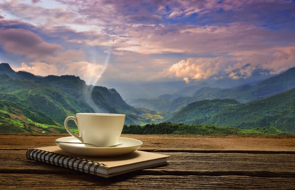 Обои кофе, good morning, рассвет, утро, hot, чашка, coffee cup