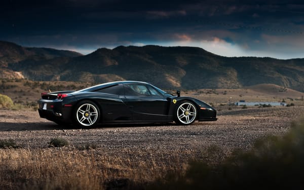Обои Ferrari Enzo, black, supercar, феррари енцо, авто