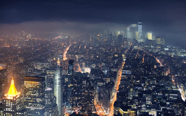 Обои the Empire State Building, город, небоскребы, мегаполис, Нью-Йорк