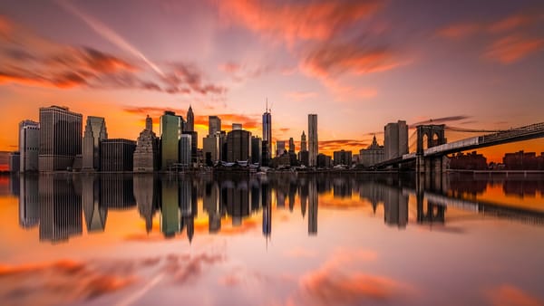 Обои New York City, город, здания, Нью-Йорк, небоскребы, USA, NYC, США
