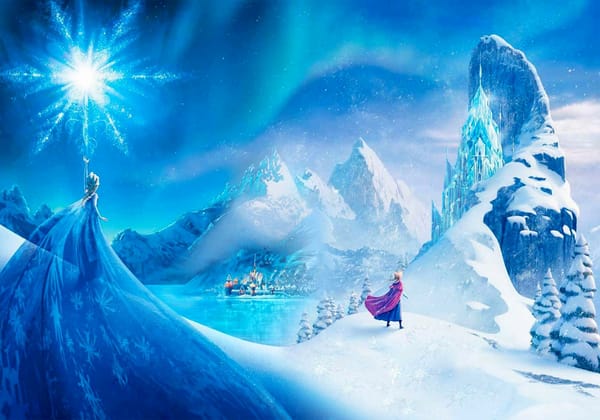 Обои Frozen, Queen, ледяной замок, Arendelle, снег, princess, Kingdom, Анна, Эрендель, Уолт Дисней, 2013, звезда, Anna, горы, Эльза, Королевство, Walt Disney, Холодное Сердце, принцесса, снежинка, лёд, анимация, Elsa, город, Королева