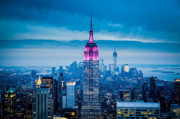 Обои New York City, USA, небоскребы, нью йорк, америка, Empire State Building, сша, город