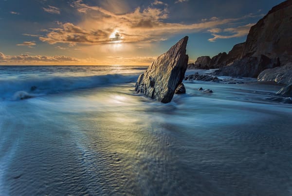 Обои закат, волна, Саут-Хэмс, England, Ayrmer Cove, English Channel, South Hams, Devon, Англия, скалы, море, Девон, океан, Ла-Манш
