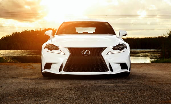 Обои Lexus, IS F sport, white, front, vossen wheels
