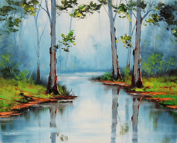 Обои RIVER GUMS, АРТ, ARTSAUS, РИСУНОК