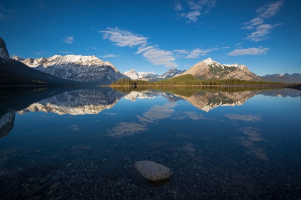 Обои Канада, Sarrail Ridge, горы, Upper Kananaskis Lake, Canada, Альберта, Canadian Rockies, отражение, озеро, Канадские Скалистые горы, Alberta, Верхнее озеро Кананаскис