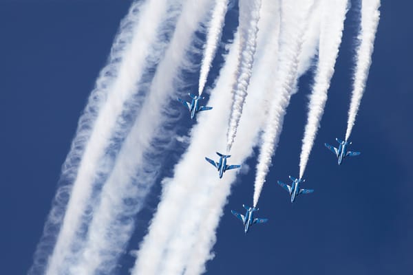 Обои Kawasaki T-4, группа, праздник, пилотажная, Blue Impulse