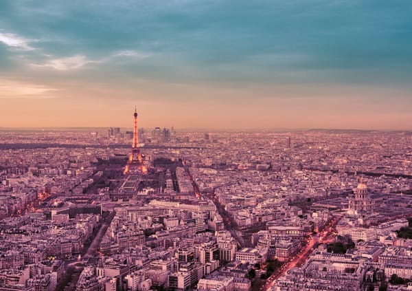 Обои Paris, панорама, здания, улицы, дороги, деревья, Эйфелева башня, Eiffel Tower, Франция, дома, Париж, город, небо, архитектура, облака, France, La tour Eiffel