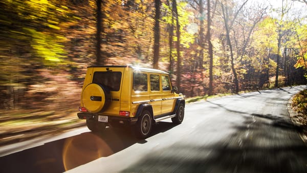 Обои Gelandewagen, G 63, осень, AMG, Mercedes-Benz, скорость, вид сзади, G-Class, Colour Edition, G-wagen