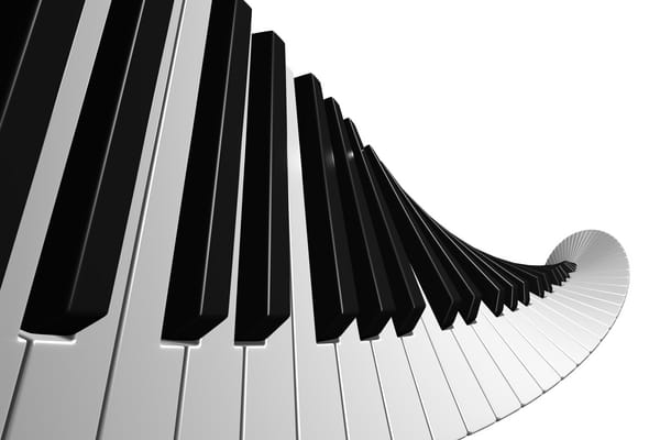 Обои клавиши, чёрный, белый, piano музыка
