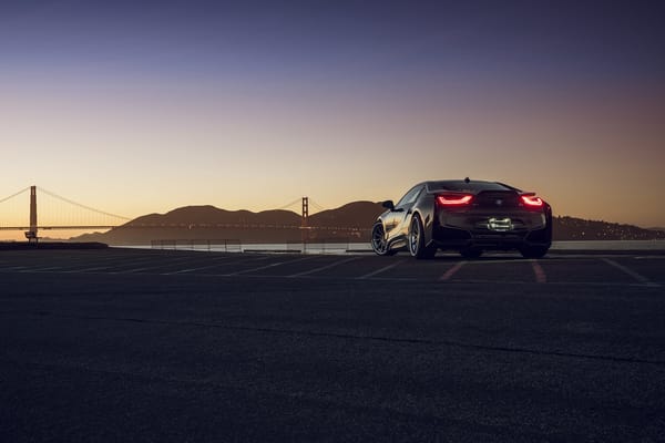 Обои BMW, Autovault, San Francisco, Rear, I8