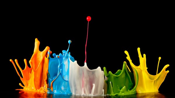 Обои explosion of colors, всплеск, краска