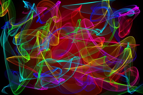 Обои abstract, fractal, neon, colors