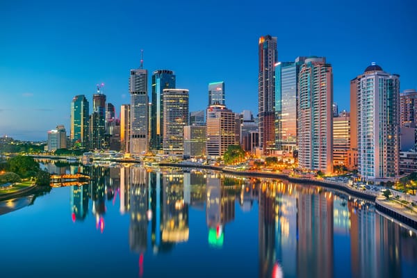 Обои Квинсленд, Brisbane River, Австралия, река, Australia, небоскрёбы, набережная, Brisbane, здания, отражение, Брисбен, Река Брисбен, дома, Queensland