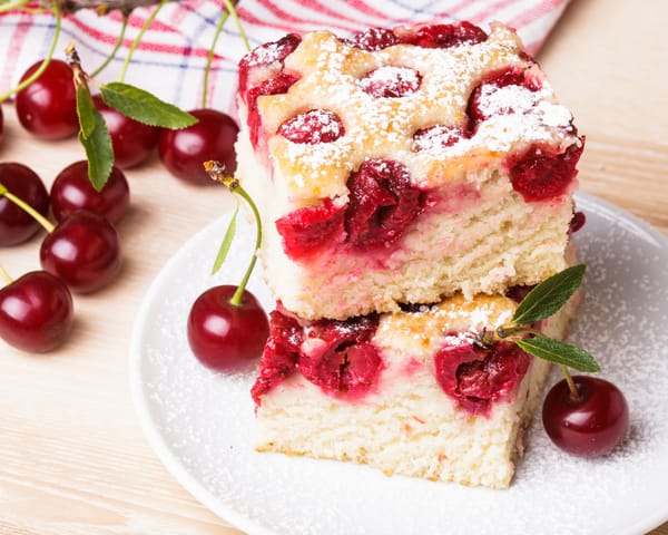 Обои выпечка, черешня, пирог, черешневый пирог