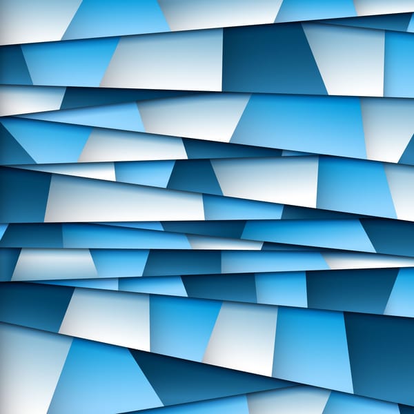 Обои blue, геометрия, abstract, абстракция, paper