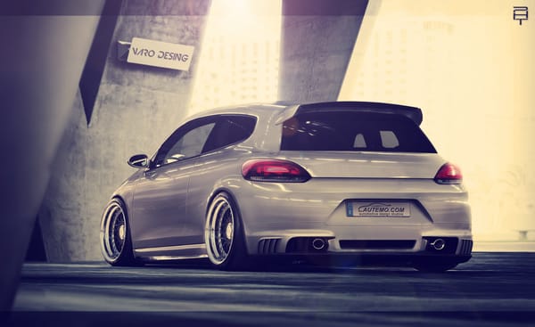 Обои volkswagen, scirocco, фотошоп, тюнинг
