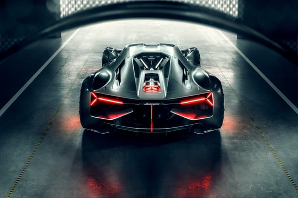 Обои Lamborghini, Rear, Terzo Millennio, Hypercar, Light