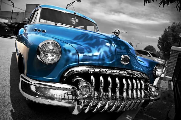 Обои Buick, 1950, автомобиль, Бьюик, классика, передок, HDR, ретро