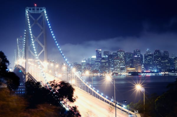 Обои калифорния, ночь, california, Сан-Франциско, bay bridge, night, san francisco
