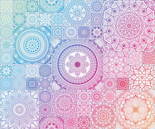 Обои узор, pattern, Geometric, орнамент, Ornamental