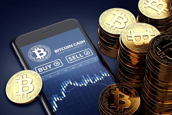 Обои размытие, bсh, smartphone, bitcoincash, график, coins