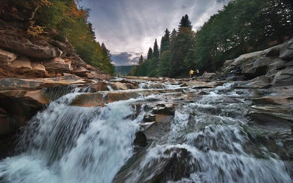 Обои Ивано-Франковская область, Украина, водопад на реке Прут
