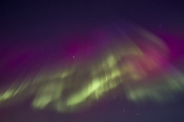 Обои Aurora Borealis, ночь, северное сияние, звезды