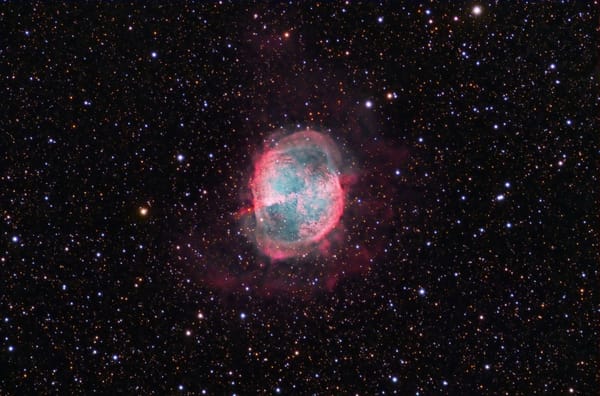 Обои Туманность, пространство, созвездие, (M27), мироздание, космос, звёзды, Гантель