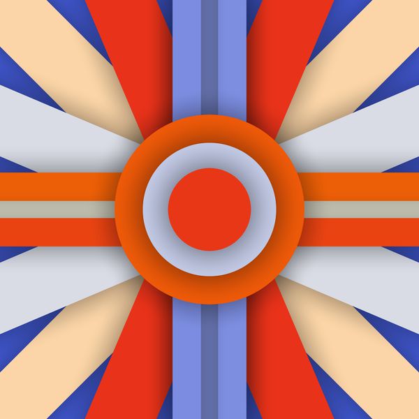 Обои Android, 5.0, Abstraction, Material, Orange, Circle, Colors, Design, Stripes, Lollipop, Line, Blue