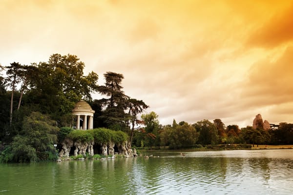 Обои ротонда, природа, озеро, Bois de Vincennes, Венсенский лес, Париж, Франция, парк