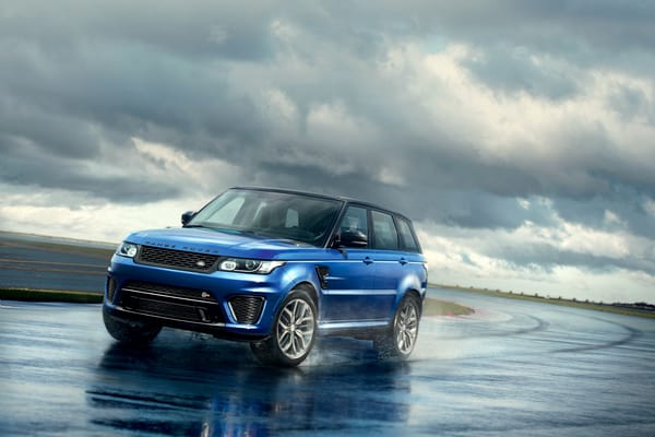 Обои Land Rover, Range Rover, 2015, голубой, автомобиль, Sport SVR