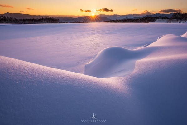 Обои Kenji Yamamura, горы, рассвет, photographer, снег