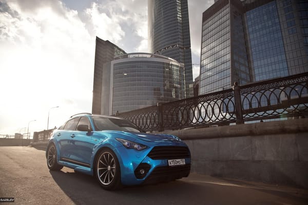 Обои Alex Bazilev, закат, FX50, голубой, Infiniti, photographer, диски