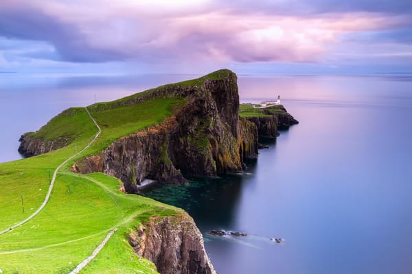 Обои Шотландия, остров Скай, Neist point, архипелаг Внутренние Гебриды, на краю, маяк