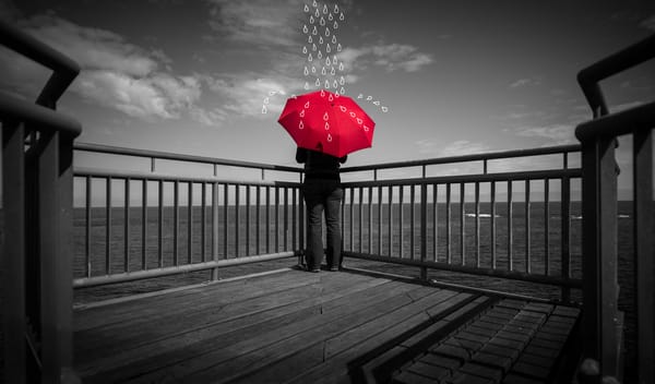 Обои Jamie Frith, человек, зонт, photographer, набережная, photo, капли, дождь