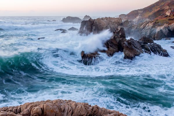 Обои Garrapata State Park, Калифорния, Pacific Ocean, скалы, Биг-Сур, California, Тихий океан, волны, Big Sur