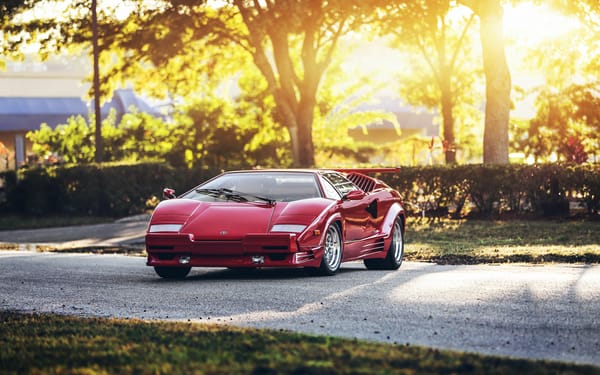 Обои Lamborghini Countach, hq, red, supercar