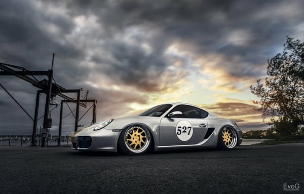Обои Porsche Cayman, tuning, evog, car